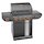 gas-powered barbecue grill with burners